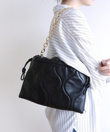 Jines（ジネス）の「キルティング巾着BAG【LE VERNIS/ル ベルニ】（ショルダーバッグ）」