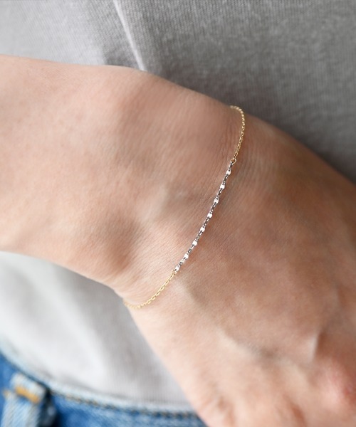 sowi(ソーイ)の「K10 ligne ブレスレット(ブレスレット・レディース・ゴールド系その他・17cm)」の3枚目の写真