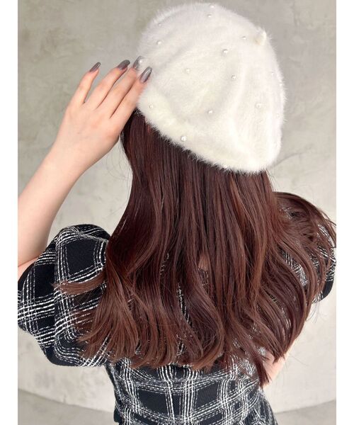 RESEXXY（リゼクシー）の「パールフラッフィーベレー帽（ハンチング