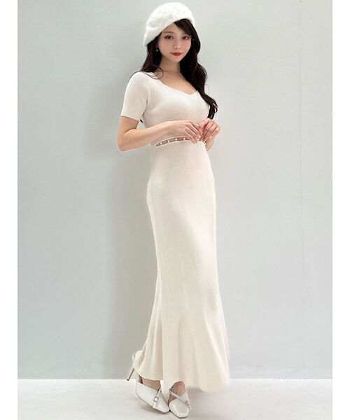 RESEXXY（リゼクシー）の「パールフラッフィーベレー帽（ハンチング/ベレー帽・レディース・ホワイト/ブラック・FREE）」の18枚目の写真