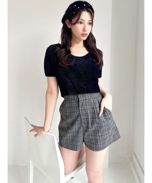 RESEXXY（リゼクシー）の「パールフラッフィーベレー帽（ハンチング/ベレー帽・レディース・ホワイト/ブラック・FREE）」の9枚目の写真