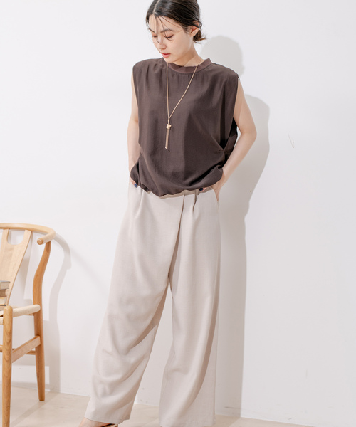 Jayro(ジャイロ)の「タンブラーオックスパンツ(その他パンツ・レディース・ベージュ/チャコールグレー/ライトグレー・M)」の15枚目の写真