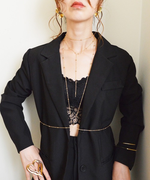 styiro(スタイロ)の「ボディチェーン(サスペンダー・レディース・ゴールド系5/ゴールド系3/シルバー系4/シルバー系2/シルバー/シルバー系6/ゴールド系4/ゴールド系2/シルバー系5/シルバー系3/ゴールド/ゴールド系6・FREE)」の20枚目の写真