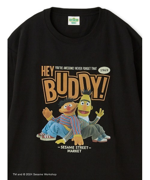 セール】【UNISEX】フォトプリントロングTシャツ_BUDDY（Tシャツ