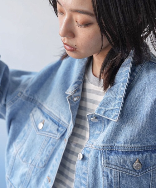 [be with M] Misayoミリリメイクジャケットデニム ジャケット ニコアンド［be with M］ Misayo ミリリメイクジャケット デニム