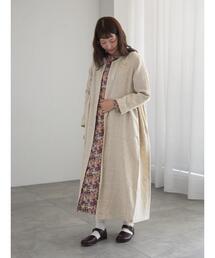 【アンティークレース】ギャザーワンピース