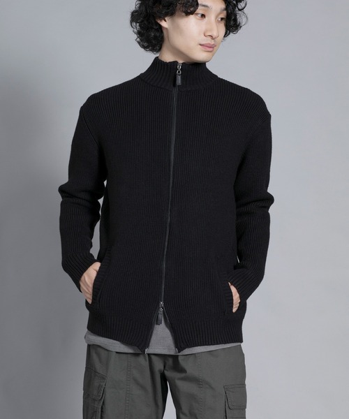 aimoha(アイモハ)の「aimoha men Cozy Elegance Zip Cardigan(カーディガン/ボレロ・メンズ・ベージュ/グレー/ブラック・MEDIUM/XX-LARGE/LARGE/X-LARGE/XXX-LARGE)」の1枚目の写真