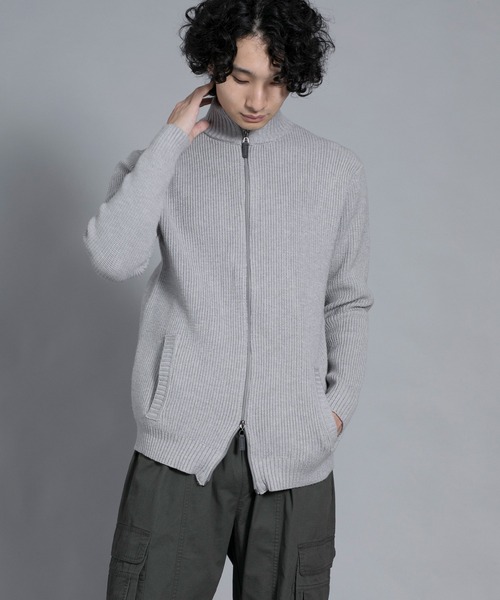 aimoha(アイモハ)の「aimoha men Cozy Elegance Zip Cardigan(カーディガン/ボレロ・メンズ・ベージュ/グレー/ブラック・MEDIUM/XX-LARGE/LARGE/X-LARGE/XXX-LARGE)」の10枚目の写真