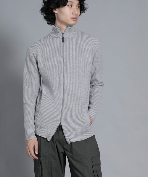 aimoha(アイモハ)の「aimoha men Cozy Elegance Zip Cardigan(カーディガン/ボレロ・メンズ・ベージュ/グレー/ブラック・MEDIUM/XX-LARGE/LARGE/X-LARGE/XXX-LARGE)」の13枚目の写真