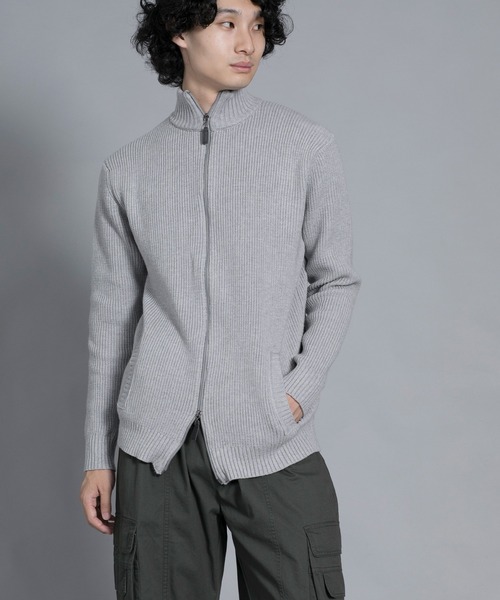 aimoha(アイモハ)の「aimoha men Cozy Elegance Zip Cardigan(カーディガン/ボレロ・メンズ・ベージュ/グレー/ブラック・MEDIUM/XX-LARGE/LARGE/X-LARGE/XXX-LARGE)」の14枚目の写真