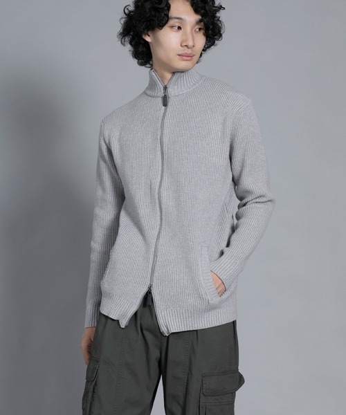 aimoha(アイモハ)の「aimoha men Cozy Elegance Zip Cardigan(カーディガン/ボレロ・メンズ・ベージュ/グレー/ブラック・MEDIUM/XX-LARGE/LARGE/X-LARGE/XXX-LARGE)」の15枚目の写真
