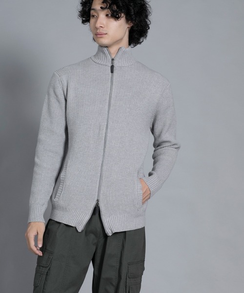 aimoha(アイモハ)の「aimoha men Cozy Elegance Zip Cardigan(カーディガン/ボレロ・メンズ・ベージュ/グレー/ブラック・MEDIUM/XX-LARGE/LARGE/X-LARGE/XXX-LARGE)」の16枚目の写真