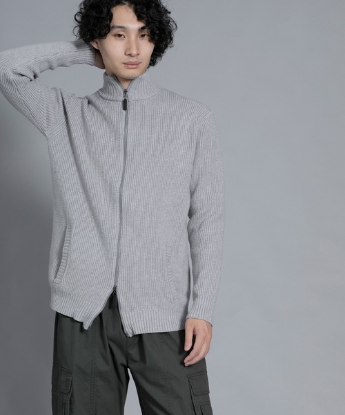 aimoha(アイモハ)の「aimoha men Cozy Elegance Zip Cardigan(カーディガン/ボレロ・メンズ・ベージュ/グレー/ブラック・MEDIUM/XX-LARGE/LARGE/X-LARGE/XXX-LARGE)」の19枚目の写真