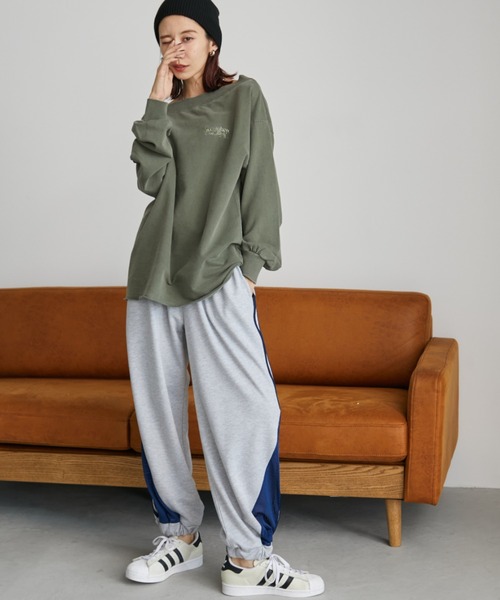 Auntie Rosa Holiday(アンティローザホリデー)の「トラックメッシュイージースウェットパンツ(スウェットパンツ・レディース・グレー/ネイビー・FREE)」の17枚目の写真