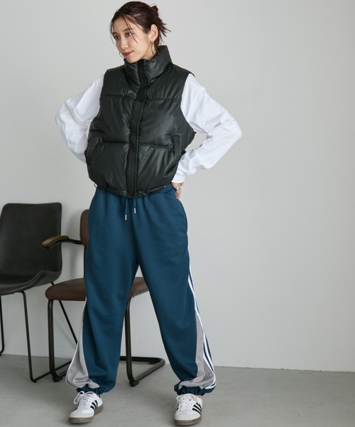Auntie Rosa Holiday(アンティローザホリデー)の「トラックメッシュイージースウェットパンツ(スウェットパンツ・レディース・グレー/ネイビー・FREE)」の10枚目の写真