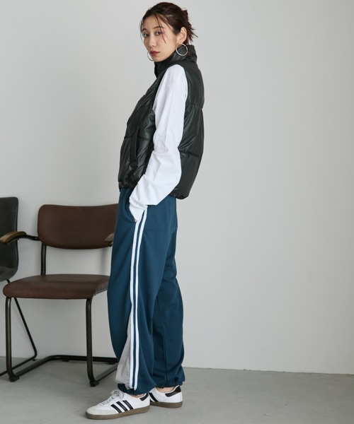 Auntie Rosa Holiday(アンティローザホリデー)の「トラックメッシュイージースウェットパンツ(スウェットパンツ・レディース・グレー/ネイビー・FREE)」の12枚目の写真