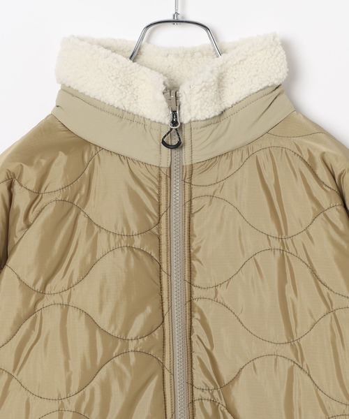 セール】リバーシブル中綿ボアフードブルゾン（ブルゾン）｜BAYFLOW