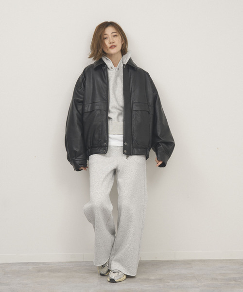 OUTDOOR PRODUCTS（アウトドアプロダクツ）の「裏起毛フレアスウェットパンツ（スウェットパンツ・レディース・チャコールグレー/グレー・38/36）」の17枚目の写真