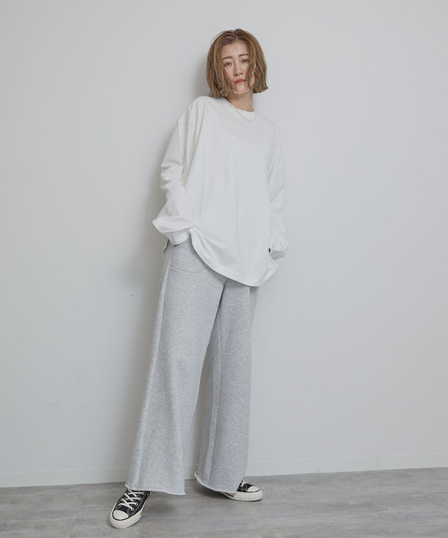 OUTDOOR PRODUCTS（アウトドアプロダクツ）の「裏起毛フレアスウェットパンツ（スウェットパンツ・レディース・チャコールグレー/グレー・38/36）」の21枚目の写真