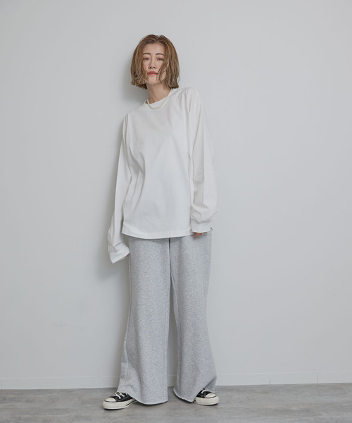 OUTDOOR PRODUCTS（アウトドアプロダクツ）の「裏起毛フレアスウェットパンツ（スウェットパンツ・レディース・チャコールグレー/グレー・38/36）」の22枚目の写真