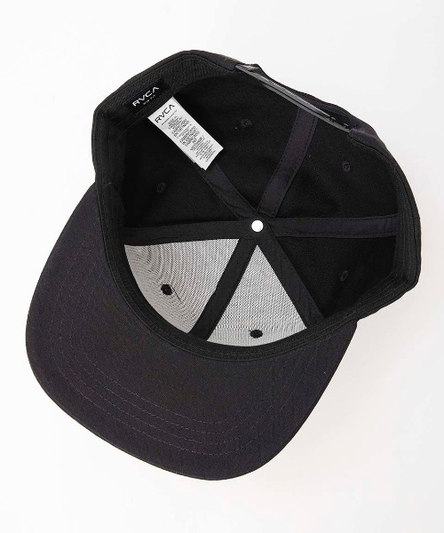 RVCA(ルーカ)の「RVCA メンズ WORDMARK SNAPBACK キャップ 【2024年秋冬モデル】/ルーカワッペンスナップバックキャップ(キャップ・メンズ・ブラック・FREE)」の5枚目の写真