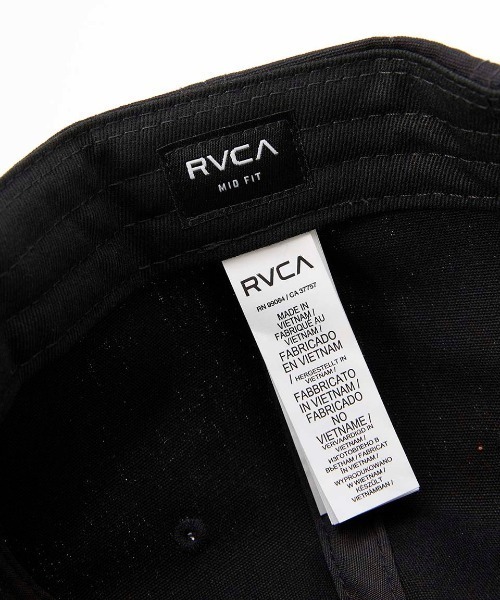 RVCA(ルーカ)の「RVCA メンズ WORDMARK SNAPBACK キャップ 【2024年秋冬モデル】/ルーカワッペンスナップバックキャップ(キャップ・メンズ・ブラック・FREE)」の6枚目の写真