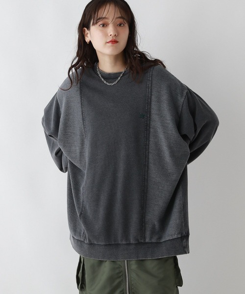 RAGEBLUE（レイジブルー）の「リメイク風/ドッキングピグメントスウェット（スウェット・レディース・アイボリー/ブルー/スミクロ・FREE）」の18枚目の写真