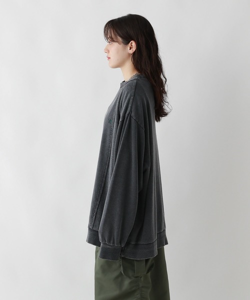 RAGEBLUE（レイジブルー）の「リメイク風/ドッキングピグメントスウェット（スウェット・レディース・アイボリー/ブルー/スミクロ・FREE）」の20枚目の写真