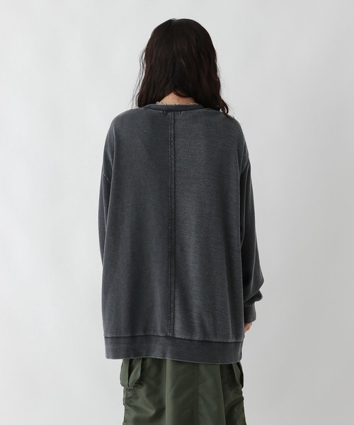 RAGEBLUE（レイジブルー）の「リメイク風/ドッキングピグメントスウェット（スウェット・レディース・アイボリー/ブルー/スミクロ・FREE）」の21枚目の写真