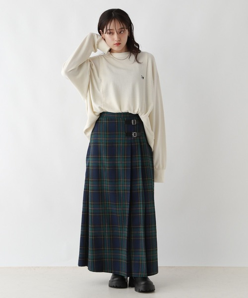 RAGEBLUE（レイジブルー）の「リメイク風/ドッキングピグメントスウェット（スウェット・レディース・アイボリー/ブルー/スミクロ・FREE）」の4枚目の写真