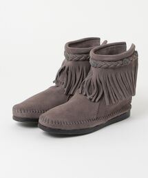 Minnetonka(~lgJ)́wMINNETONKAxnC gbv obN Wbp[ HI TOP BACK ZIP BOOTS(u[c)