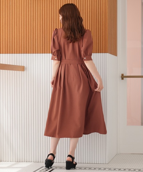 セール】リネンライクシャツワンピース（ワンピース）｜ASTORIA ODIER