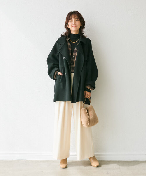 Akariさん専用 RIVE DROITE リヴドロワ　リバーミドルコート 上品に羽織れる】リバーミドルコート | RIVE DROITE(リヴドロワ