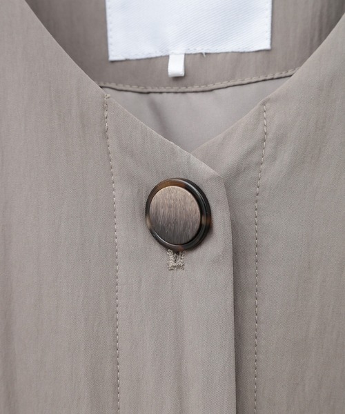 ESCAR（エスカー）の「■ESCAR　パディングロングコート（その他アウター・レディース・ブラック/グレイッシュベージュ・FREE）」の10枚目の写真