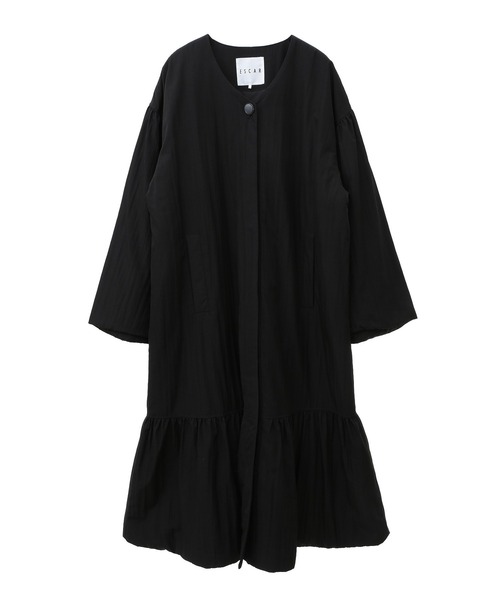 ESCAR（エスカー）の「■ESCAR　パディングロングコート（その他アウター・レディース・ブラック/グレイッシュベージュ・FREE）」の20枚目の写真