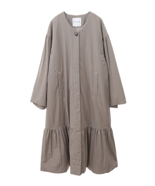 ESCAR（エスカー）の「■ESCAR　パディングロングコート（その他アウター・レディース・ブラック/グレイッシュベージュ・FREE）」の13枚目の写真