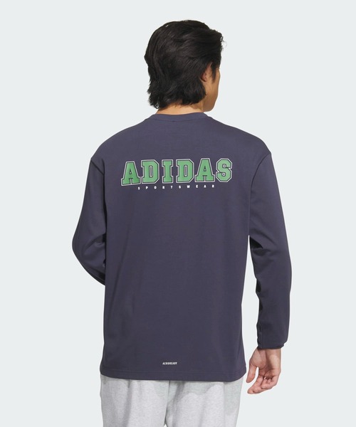 adidas 長袖ロンT襟付き adidas（アディダス）の「アディカラー ピケ サッカー長袖T