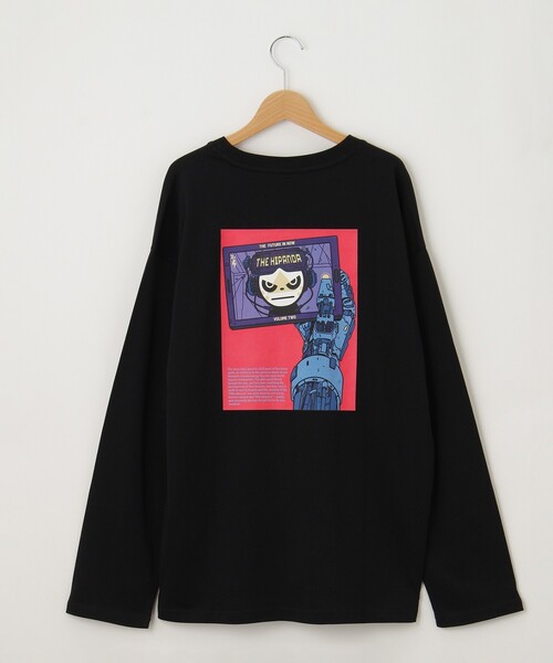 &Bridge(アンドブリッジ)の「HIPANDA(ハイパンダ) バックプリントロンT(Tシャツ/カットソー・メンズ・ブラック・03/05)」の3枚目の写真