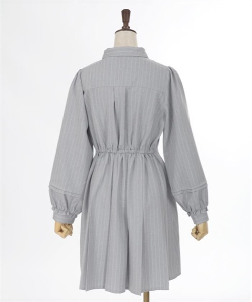 axes femme（アクシーズファム）の「リボン付きプリーツミニワンピース（ワンピース・レディース・グレー/ネイビー/ホワイト・FREE）」の22枚目の写真