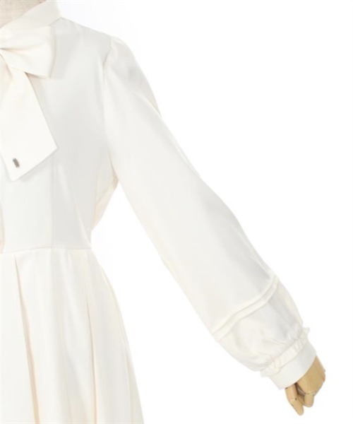 axes femme（アクシーズファム）の「リボン付きプリーツミニワンピース（ワンピース・レディース・グレー/ネイビー/ホワイト・FREE）」の13枚目の写真