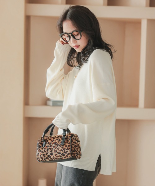 セール】選べる2サイズ アンチピリングスタンドニット（ニット