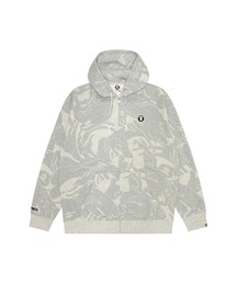 アベイジングエイプ　グレー パーカー A BATHING APE アベイシングエイプ BAPE ジップパーカー グレー