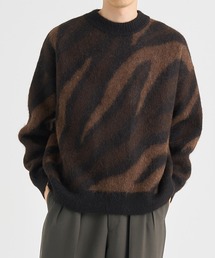 【MARKAWARE/マーカウェア】BIAS ZEBRA PATTERN JUMPER