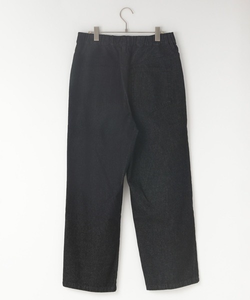 LOWRYS FARM（ローリーズファーム）の「デニムワイドパンツ　250517（デニムパンツ・メンズ・ネイビー/ブラック・MEDIUM/LARGE）」の3枚目の写真