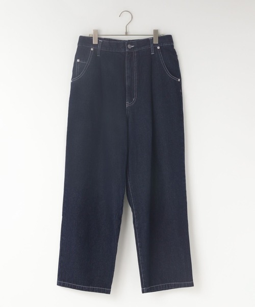 LOWRYS FARM（ローリーズファーム）の「デニムワイドパンツ　250517（デニムパンツ・メンズ・ネイビー/ブラック・MEDIUM/LARGE）」の22枚目の写真