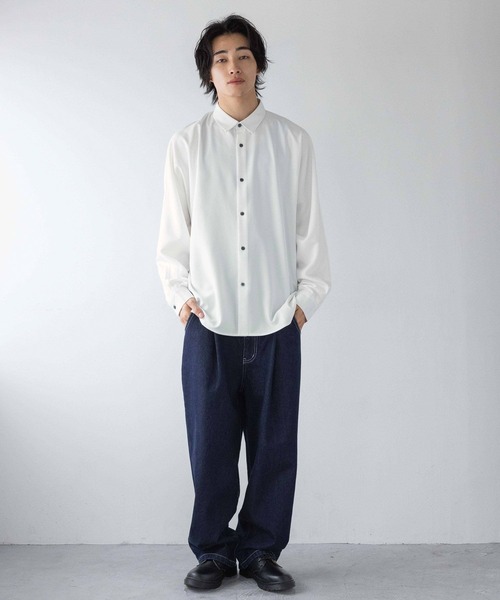 LOWRYS FARM（ローリーズファーム）の「デニムワイドパンツ　250517（デニムパンツ・メンズ・ネイビー/ブラック・MEDIUM/LARGE）」の18枚目の写真