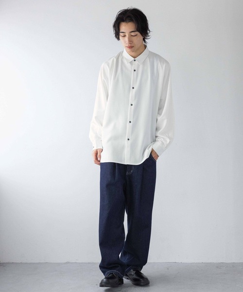 LOWRYS FARM（ローリーズファーム）の「デニムワイドパンツ　250517（デニムパンツ・メンズ・ネイビー/ブラック・MEDIUM/LARGE）」の19枚目の写真