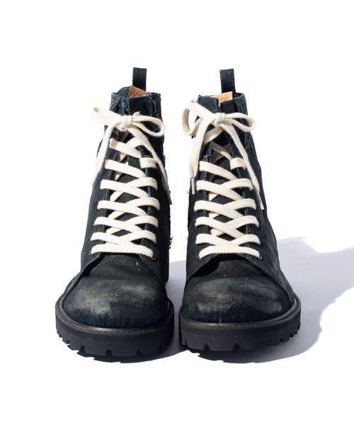 glamb デニムブーツ セール】Oiled Denim Boots / オイルドデニムブーツ（ブーツ