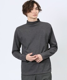 TAKA-Q（タカキュー）の「【ストレッチ】タカキュー 起毛 モックネック 長袖Tシャツ（Tシャツ/カットソー・メンズ）」
