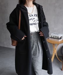 定価4万 glamb ボアロングコート ブラック サイズ2 Carol Long Coat / キャロルロングコート（その他アウター